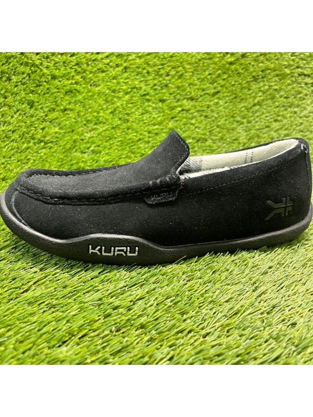 Kuru Loft Mens Size 8.5 Triple Black Casual Walking Moccasin Slippers Shoes